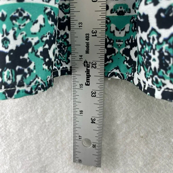 Lovers + Friends Mini Dress Women's Sz S  Blue Green Sleeveless Geometric Boho - Picture 5 of 11